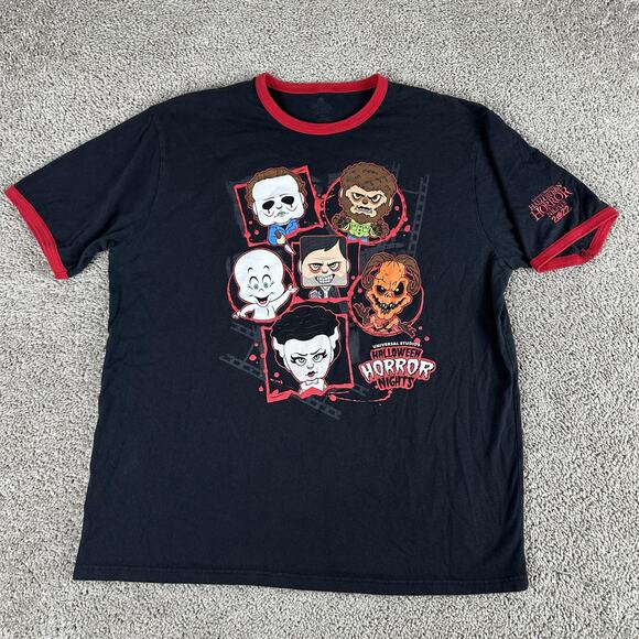 Universal Studios Halloween Horror Nights Shirt Mens 2XL Black 2022 Monsters Tee - Picture 2 of 11